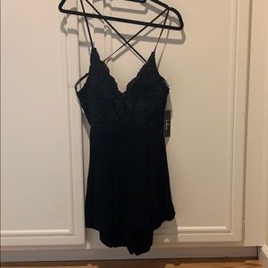 Lulus black lacy romper